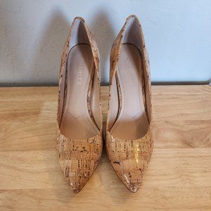 Women's Charles David Tan Patent Cork Pumps Size 8